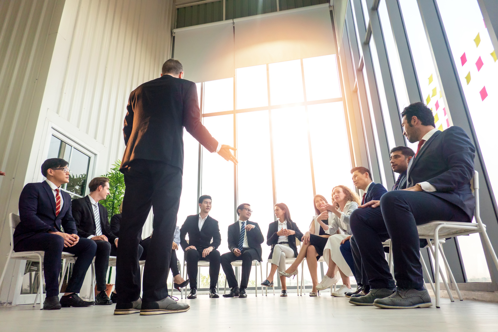 Business People Talking at Group Meeting